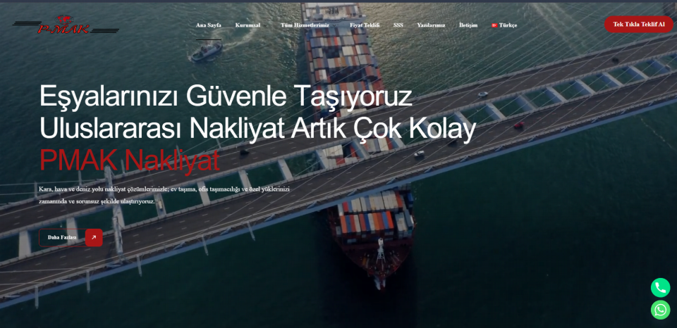 PMAK Uluslararası Nakliyat — Lojistik & taşımacılık