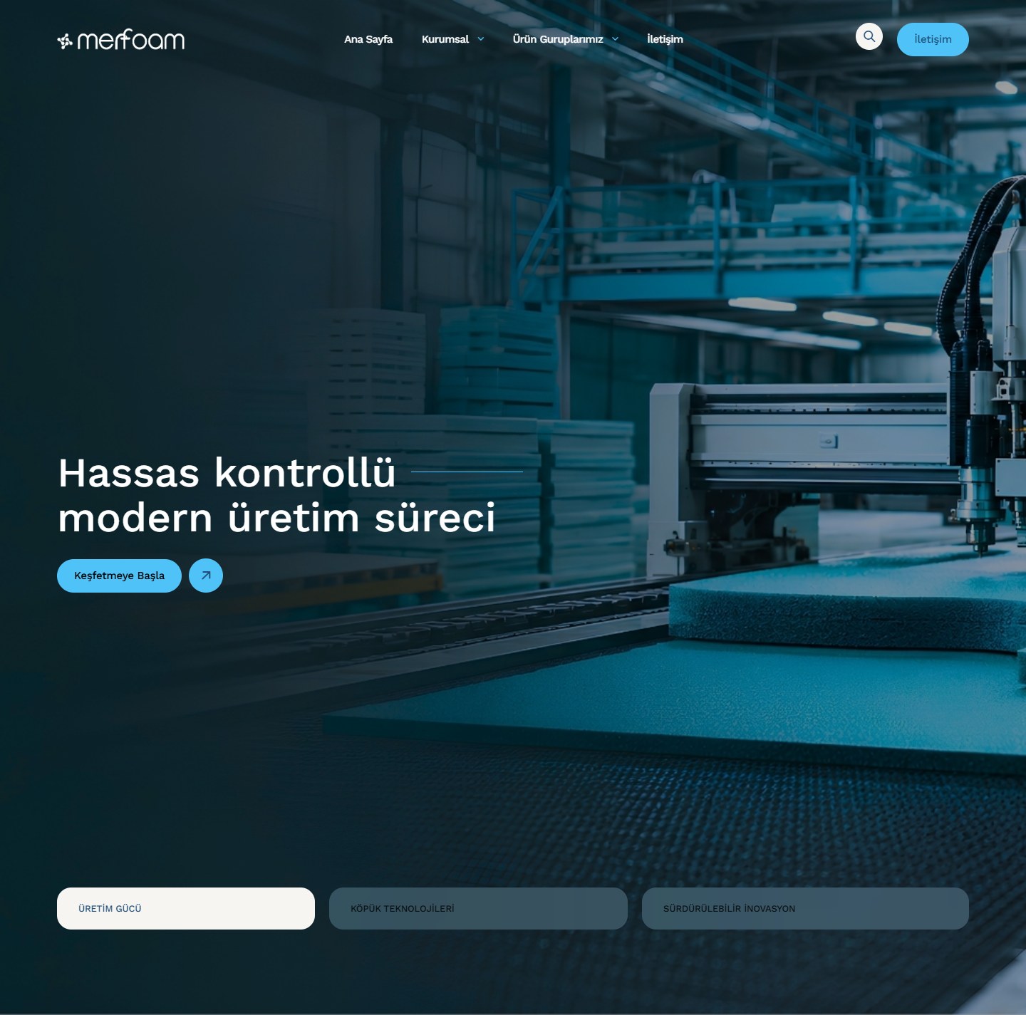 Merfoam web sitesi ekran görüntüsü